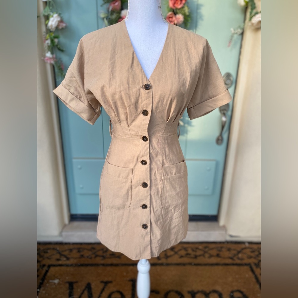 Sold - ZARA Beige Dress